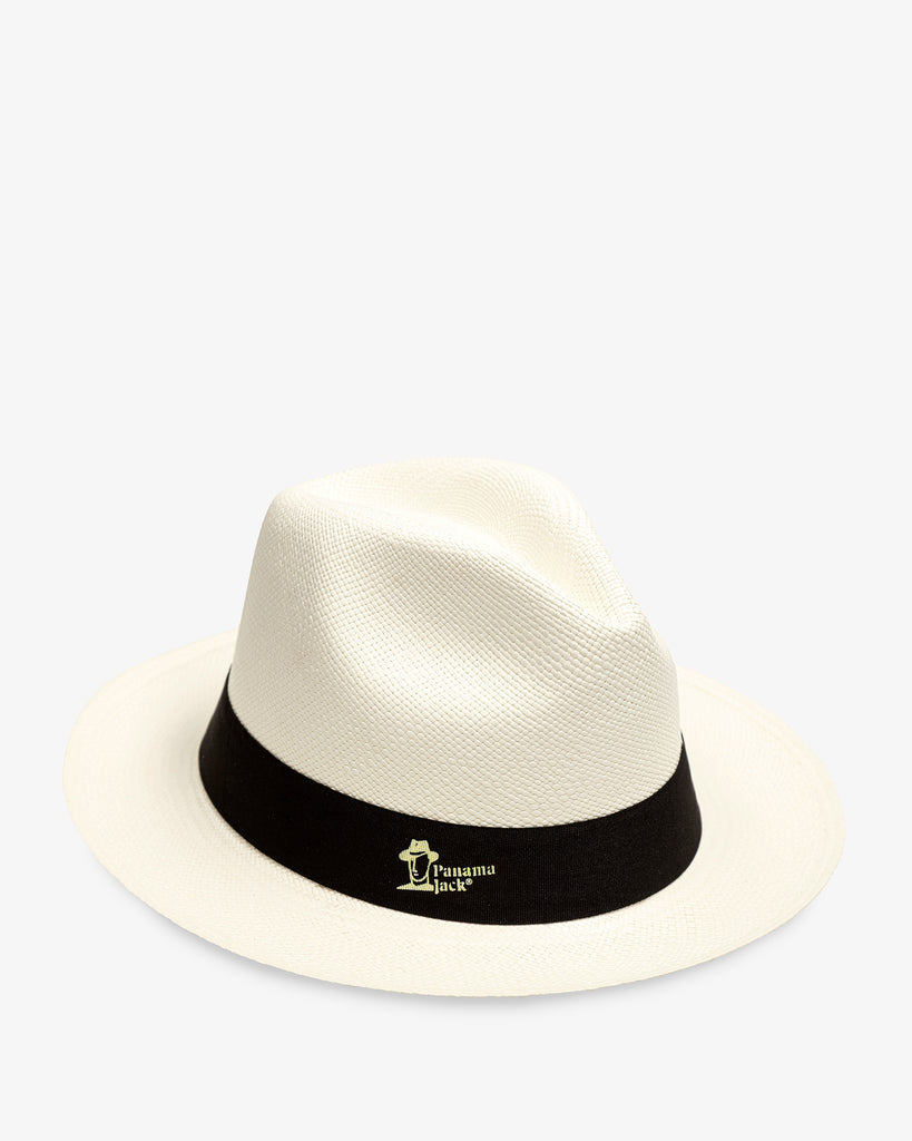 Sombrero sombrero de paja toquilla natural trenzado a mano blanco